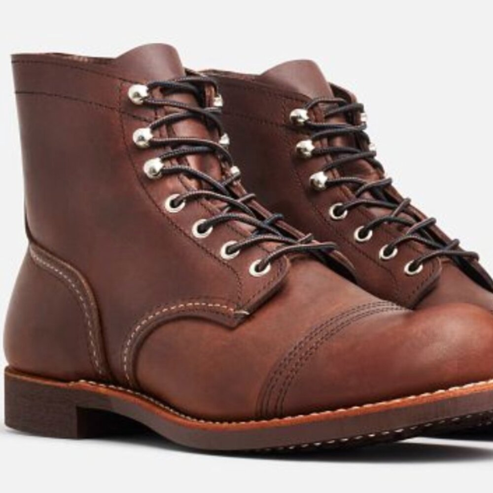 red wing shoes iron ranger boots (amber, mens sz 9.5, fits like 10.5)